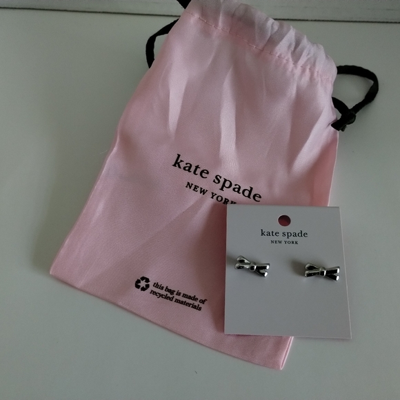 New Kate Spade Bow Earrings - Picture 1 of 6